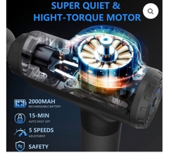 SÚNG MASSAGE CƠ SHINE WELL SW-063G