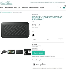 Pin Sạc Dự Phòng Kiêm Kích Bình Ô Tô Mophie AC55500 15000mAh – Sạc Dự Phòng 3in1 Có Cổng AC 220V, Sạc Nhanh