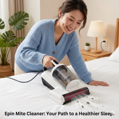 Máy hút bụi nệm sofa EPIN C001 400W – làm sạch sâu, diệt khuẩn UV