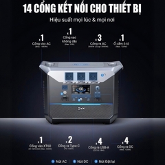 Trạm điện di động DaranEner NEO2000 - 2073,6Wh, Công suất 2000W, Sạc đầy 1,8 giờ
