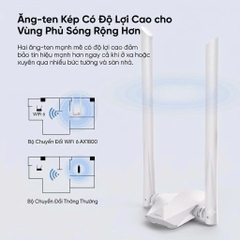 Bộ Thu WiFi USB AX1800 WiFi 6 Rock Space U1A Băng Tần Kép USB 3.0 Tốc Độ 1800Mbps