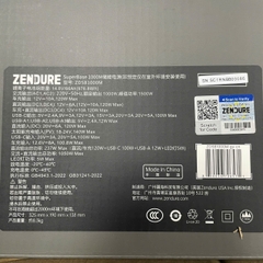 Trạm Sạc 1000W Zendure SuperBase 1000M ZDSB1000M 1016Wh – Công Suất Đỉnh 1500W