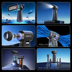 Quạt Phản Lực Super Turbo Fan G1 400W – Pin 10.000mAh, 10 Cấp Gió