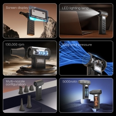 Quạt Phản Lực Honyjor Super Turbo Fan 5000mAh Có Màn Hình Hiển Thị - 130.000RPM