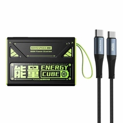 Pin dự phòng Movespeed 70000mAh 100W 2C2A tích hợp màn hình, đèn pin Led, SOS Mode Z70Pro