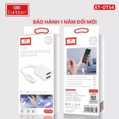 Giắc Chuyển Lightning 2in1 Earldom OT54