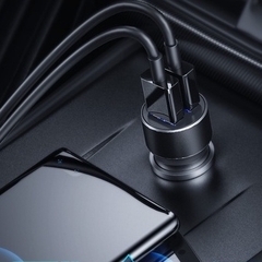 Tẩu sạc ô tô C36 WK Design 2 cổng USB sạc nhanh 3.1A