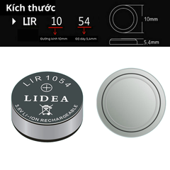 Pin Sạc Nút LIR1054 – 3.6V Li-ion Rechargeable Battery