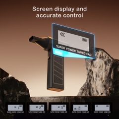 Quạt Phản Lực Honyjor Super Turbo Fan 5000mAh Có Màn Hình Hiển Thị - 130.000RPM