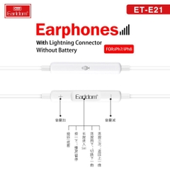 Tai Nghe IPhone Earldom E21 Chân Cắm Lightning