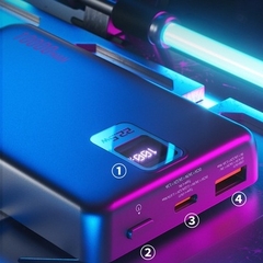 Pin sạc dự phòng không dây WEKOME 289 tích hợp sạc nhanh PD20W + QC22.5W nhiều cổng 10000mAh