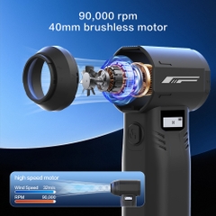 Quạt Phản Lực Super Turbo Fan G1 400W – Pin 10.000mAh, 10 Cấp Gió