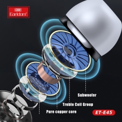 Tai nghe Earldom E45 có dây nhét tai giắc 3.5mm