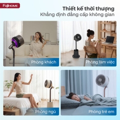Quạt tuần hoàn không khí Fujihome LUXURY CFR01PRO-VOICE - Điều Khiển Giọng Nói, Gió Mạnh 3D, Làm Mát Toàn Phòng