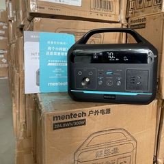 Trạm sạc MENTECH 300W MT300 dung lượng 204.8Wh, 2 cổng C 100W & 30W, sạc 220v