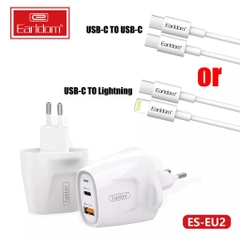 Bộ Sạc Nhanh PD 20W 2 cổng Earldom ES-EU2