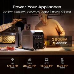 Trạm sạc dự phòng di động EcoFlow Delta 3 Max Plus | 2048Wh 3000W