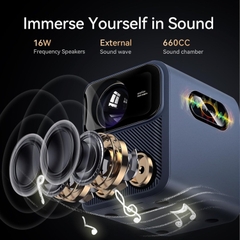 Máy Chiếu Wanbo Mozart 1 Pro Android TV 11.0 Google Assistant Netflix 1080P DRM L1 -Hàng Phân Phối Chính Hãng