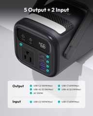 Pin dự phòng 75000mAh ROMOSS PMT705 công suất 200W, có cổng AC - (Hàng ko hộp)