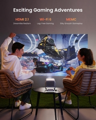 Jmgo N1s Quốc Tế – Máy Chiếu Thông Minh, Gimbal xoay 135 độ, Tích Hợp Hệ Điều Hành Google TV, Netflix Chính Chủ Tìm Kiếm Giọng Nói, Bảo Hành 12 Tháng