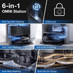 Robot hút bụi lau nhà Ecovacs Deebot X1 OMNI - Cũ Nội Địa