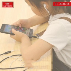 Jack Chuyển Từ 3.5mm Ra 1 đầu AUX Earldom AUX-34 Lõi đồng nguyên chất
