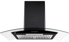 Máy Hút Mùi Bauer BC 70EC1B - Kính cong đen 1200m3/h