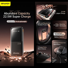 Pin Sạc Dự Phòng AWEI P10K – 22.5W Siêu Nhanh