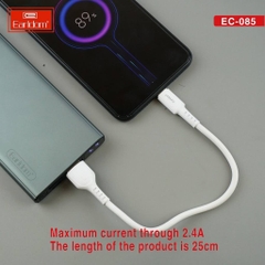 Cáp Sạc 2.4A Earldom 25cm EC-085