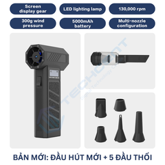 Quạt Phản Lực Honyjor Super Turbo Fan 5000mAh Có Màn Hình Hiển Thị - 130.000RPM