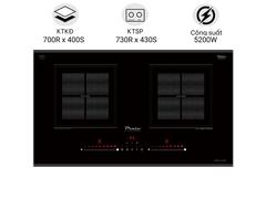 Bếp Từ Đôi Prato PT-2396 Nhập Thái Lan