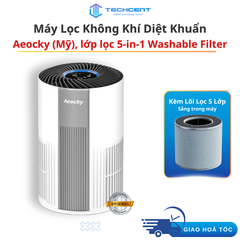 Máy lọc không khí Aeocky Washable Filter - Lớp Lọc 5-in-1 (Amazon Mỹ)