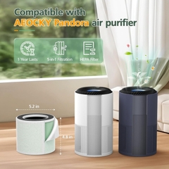 Bộ Lọc 5-in-1 HEPA AEOCKY Pandora – Lọc Bụi Mịn PM2.5, Khử Mùi VOC, Thay Thế Chính Hãng