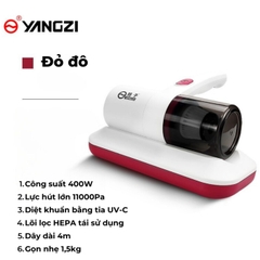 Máy Hút Bụi Giường Nệm Khử Khuẩn Bằng Tia UV Yangzi SC08, Máy Hút Bụi Mini Làm Sạch Sâu Ghế Sofa, Giường Nệm