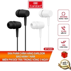 Tai nghe Earldom E45 có dây nhét tai giắc 3.5mm