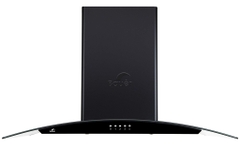 Máy Hút Mùi Bauer BC 70EC1B - Kính cong đen 1200m3/h