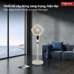 Quạt Tuần Hoàn Không Khí FujiHome CFR04 Voice – Điều Khiển Giọng Nói, Gió 3D, Động Cơ DC Êm Tiết Kiệm Điện