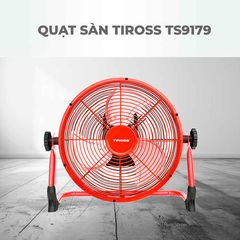 Quạt Sạc Tích Điện Tiross TS9179 14 Inch – Gió Mạnh, Motor DC Không Chổi Than
