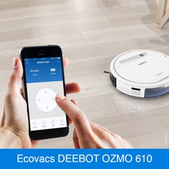 Robot hút bụi lau nhà Ecovacs Deebot OZMO 610 - Bản Quốc Tế Chính Hãng