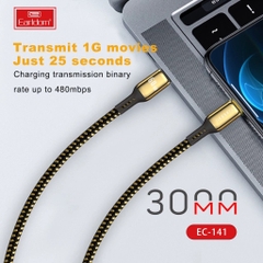 Cáp Sạc Bọc Dù PD 3M Earldom EC – 141