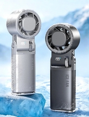 Quạt Mini Cầm Tay IceWing JF181 Vỏ Nhôm Cao Cấp – Có Làm Lạnh, 199 Tốc Độ, Pin Sạc, Màn Hình LED