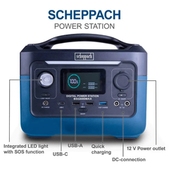 Trạm sạc di động 220V 300w Scheppach BSG600MAX hãng - Hàng Đức