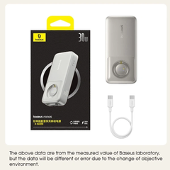 Sạc Dự Phòng Baseus Bess Nomos 30W 20000mAh Tích Hợp Dây, Sạc Nhanh PD QC