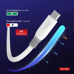 Cáp Sạc Nhanh 20W 3A Max - Model Earldom EC-159 (2 mét)