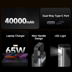 Pin Dự Phòng ROMOSS PMT40 40000mAh 65W PD Sạc Nhanh Cho Laptop