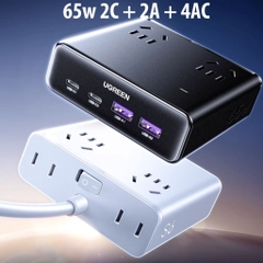 Trạm Sạc UGREEN S6 Magic Cube 8-in-1 20W 65W – 4 Ổ AC, Sạc Nhanh PD/PPS