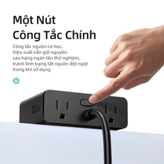 Trạm Sạc UGREEN S6 Magic Cube 8-in-1 20W 65W – 4 Ổ AC, Sạc Nhanh PD/PPS