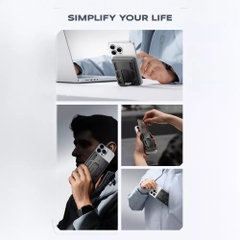 Pin Dự Phòng VEGER X5 WalletTrack 5000mAh – MagSafe, Find My, Ví RFID, Sạc Nhanh 20W