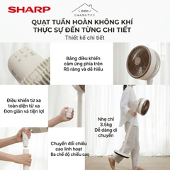 Quạt Cây Đối Lưu Đa Năng Sharp PJ-CD300A – Làm Mát Diện Rộng, Tiết Kiệm Điện Và Linh Hoạt Cho Mọi Không Gian