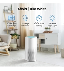 Máy Lọc Không Khí Afloia Kilo H13 HEPA 22dB Khử Mùi Khói Thuốc, Bụi Mịn Cho Phòng Ngủ & Văn Phòng